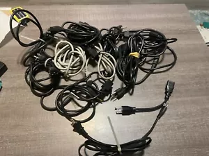 Lot of 10 AC Power Cord Cable 3 Prong Plug 4 to 6Ft PC Computer Monitor + Extra - Picture 1 of 5