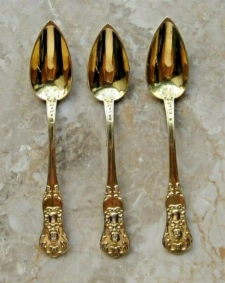 Продажа антикварных 19 * 3 ложки * для вашего слитка * серебро высшей пробы - позолоченный * бар инструменты - Изображение 1 из 4