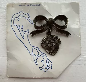 VTG. SWEETHEART PIN BERMUDA WWII MILITARY - Picture 1 of 3