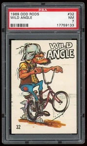 1969 Donruss Odd Rods Sticker #32 Wild Angle PSA 7 - Picture 1 of 2