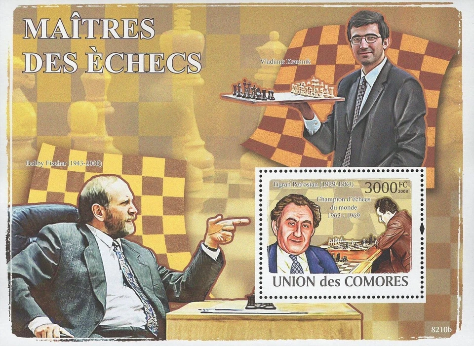 Masters of Chess Sport Souvenir Sheet Mint NH - Image 1 of 1