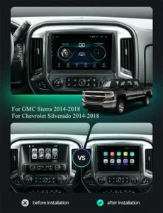 Unidad principal de radio estéreo Android 10.1 para Chevrolet Silverado GMC Sierra 2014-2018 - Imagen 1 de 12