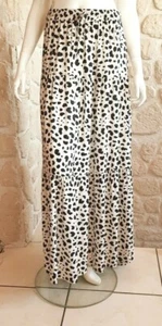 Jupe longue crème et noire neuve taille S/M marque Chantal B (or2) - Imagen 1 de 6