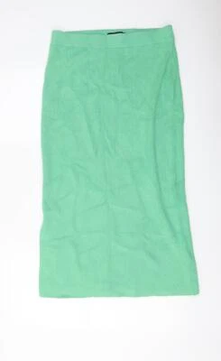 Marks & Spencer Womens Green Viscose Blend Straight & Pencil Skirt Size M W28 - Image 1 of 4