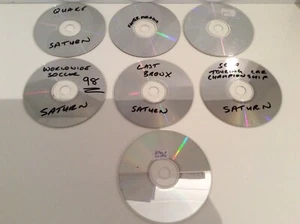 Sega Saturn Silver Promo Discs Only Bundle World Wild Soccer 98 + 6 - Picture 1 of 11