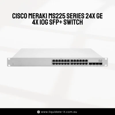 NEW UNCLAIMED MS225-24P-HW Cisco Meraki MS225 Series 24x GE 4x 10G SFP+ Switch - Image 1 of 2