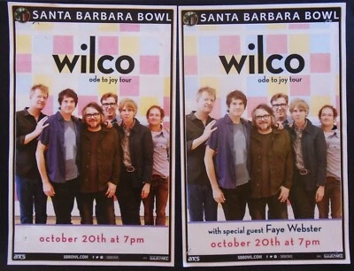 -2-PÓSTERS ORIGINALES DE CONCIERTO_WILCO-FAYE WEBSTER-SANTA BARBARA CO. BOWL-20-10-2021 Foto 1 de 4