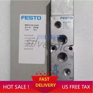 New MVH-5/3G-1/4-B FESTO 19138 Solenoid Valve Fast ShippingFast Shipping - Picture 1 of 5