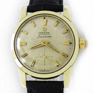 Vintage Omega Seamaster Automatic Small Seconds 33mm Men Gold/Steel Watch C.1958 - Picture 1 of 13