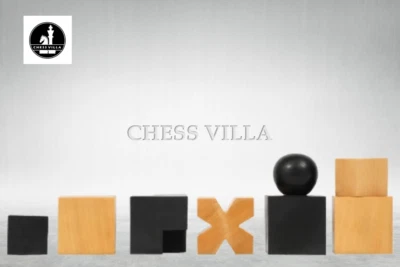 1924 Bauhaus Reproduced Geometrical Abstract Chessmen In Ebonised Boxwood - Image 1 of 4