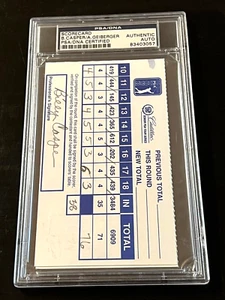 1997 Billy Casper Sign Golf Score Card From Al GEIBERGER Senior Classic PSA/DNA - Picture 1 of 5