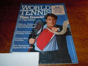 VINTAGE FEBRUARY 1984 " WORLD TENNIS " MAGAZINE -TIME CRUNCH COVER - Picture 1 of 3