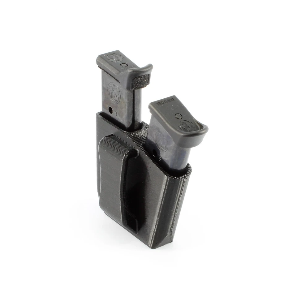 DOUBLE MAG POUCH RUGER LCP 2 380 - RH SHOOTER - Mag Holder Fits Belts up to 1.5" - Image 1 of 4