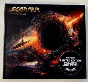 Scanner The Cosmic Race Hardcover Book/Patch CD New 2024 Helloween Gamma Ray - Picture 1 of 2