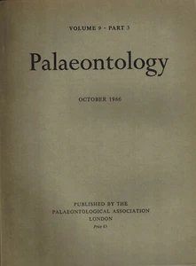 Volume 9, Part 3 Oct.1966 Palaeontology, Fossil Animals & Plants, Paleontology - Picture 1 of 3