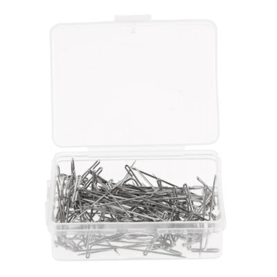 100pcs Stoßnadeln Stecknadeln Metall T-Pins zum Fixieren von Perücken und Nähen - Bild 1 von 4