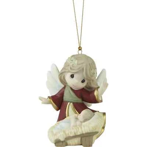 Precious Moments Christmas Angel Ornament Porcelain Nativity Scene Gift Ideas - Picture 1 of 7