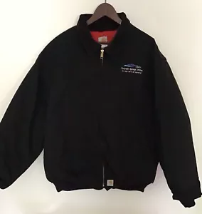 Chaqueta de abrigo acolchada roja vintage CARHARTT RN #14806 J13 negra para hombre 3XL - Imagen 1 de 14