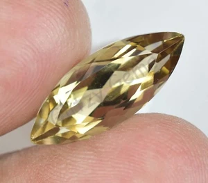 Natural Yellow Citrine 5.50 Ct Marquise Flawless Untreated Certified Gemstone - Picture 1 of 7