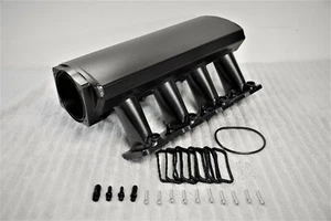 102MM T6061 ALUMINUM FABRICATED LS1 LS2 LS6 INTAKE MANIFOLD 5.3L 6.0L 5.7L BLACK - Bild 1 von 12