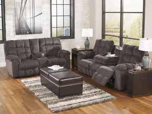 NEW SPECIAL - Modern Living Room Set - Gray Fabric Reclining Sofa Loveseat IF1X - Picture 1 of 7