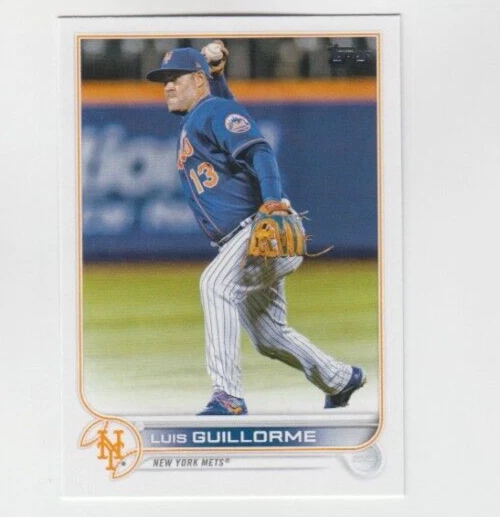 (12) Luis Guillorme 2022 TOPPS UPDATE SERIES CARD LOT #US107 NEW YORK METS - Image 1 of 1