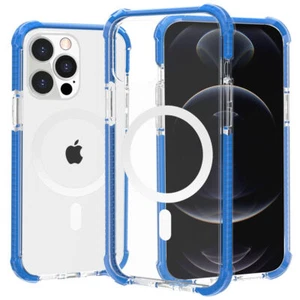 MagSafe Compatible Transparent Protective Bumper Case for iPhone 13 Pro Max - - Picture 1 of 4