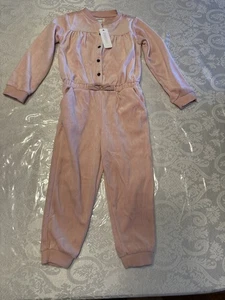 Neu mit Etikett Kleinkind Mädchen 3T Gymboree Baby 2018 Dusty Rose Pink Velours Overall Strampler - Bild 1 von 8
