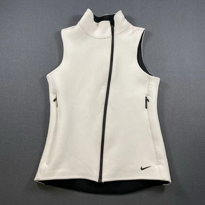 Chaleco Nike Para Mujer Mediano Blanco Negro Ajuste Térmico Esfera Max Entrenamiento Tecnología Damas Foto 1 de 4