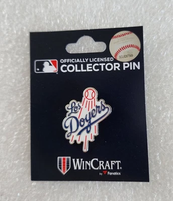 🔥⚾ MLB ⚾ LA DODGERS FLYING BALL LOGO COLLECTIBLE PIN~FREE SHIPPING! - Image 1 of 4