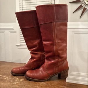 Frye 8500 Campus Tall Boots Shoes Womens Size 10 Brown - Picture 1 of 11