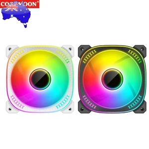 PC Case Fan 12V 4PIN PWM ARGB CPU Cooler ARGB Case Cooler Fan for Computer Case - Zdjęcie 1 z 18