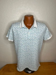 Men’s Bonobos Golf S/S Polo Athletic Shirt Large L Standard Fit Palm Trees  poly - Foto 1 di 4