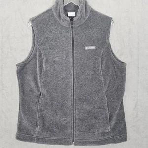 Giubbotto Columbia uomo extra large grigio full zip pile outdoor escursionismo senza maniche - Foto 1 di 14