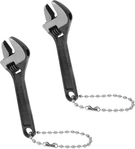 2 Piezas 2.5'' Pequeña Llave Ajustable, Mini Llave Ajustable Pequeña Media Luna Wre - Imagen 1 de 7