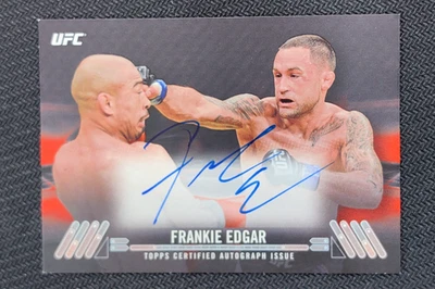 2017 Topps UFC Frankie Edgar Knockout Auto Black Refractor /10 #KA-FE - Image 1 of 4