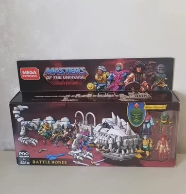 Mega Bloks Masters of The Universe He-Man GHR82 Battle Bones Out of Print Figure - Image 1 of 4