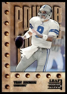 1998 LEAF ROOKIES & STARS TROY AIKMAN 247 MINT POWER TOOLS DALLAS COWBOYS - Image 1 of 2