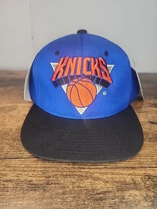 VTG NEW YORK KNICKS G CAP SNAPBACK HAT BLOCKHEAD NBA 90s WOOL (152) - Picture 1 of 16
