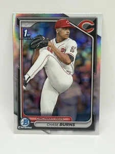 2024 Bowman Draft CHASE BURNS 1st Prospect Chrome Refractor #BDC-55 Reds Rookie - Picture 1 of 2