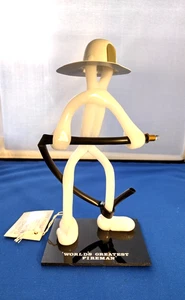 Creative Concepts scultura acrilica * cappello e tubo figura pompiere bianco * più grande - Foto 1 di 8