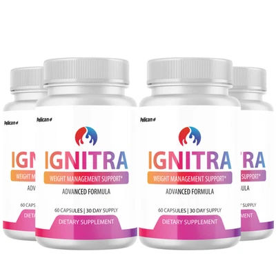 Ignitra - Keto y Soporte de Peso - 4 Botellas - 240 Cápsulas Foto 1 de 4