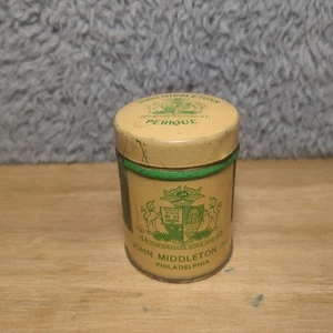 Vtg John Middleton Perique 3/4 oz Small Tobacco Tin Philadelphia Empty - Picture 1 of 12