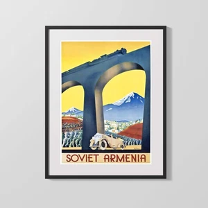 Classic Travel Poster - Soviet Armenia - Railway - Picture 1 of 5
