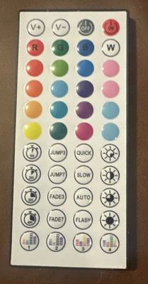LED Lights Remote Control 44 Keys IR Remote Replacement for RGB Led Strip Light	 - Image 1 of 3
