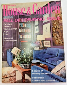 House & Garden Magazine October 1969 Fall Decorating Issue MCM and Vintage ads - Picture 1 of 11