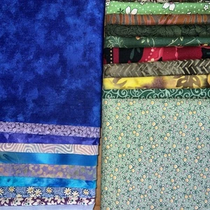 20 10" x 10" QUADRATE VORGESCHNITTEN Baumwollstoff Quilten Handwerk Vintage - Bild 1 von 21