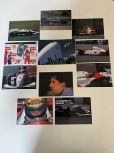Ayrton Senna MEMORIAL Postkarten 10er Set 1994 Hiroshi Kaneko Fotos sehr guter Zustand + - Bild 1 von 12