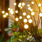 10 LED Solar Garden Warm Lights Firefly Swaying Outdoor Waterproof Vibrant Garde