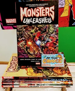Marvel Monsters Unleashed Full Story 5 Volume Set! OOP! - Picture 1 of 6